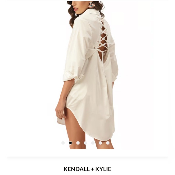 Kendall & Kylie White Long Sleeve Dress - Picture 2 of 7